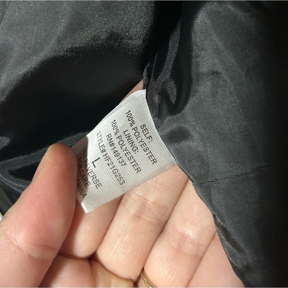 NEW altar’d state Black+White Star Sherpa Cropped Collared Jacket w/Buttons - Picture 7 of 10